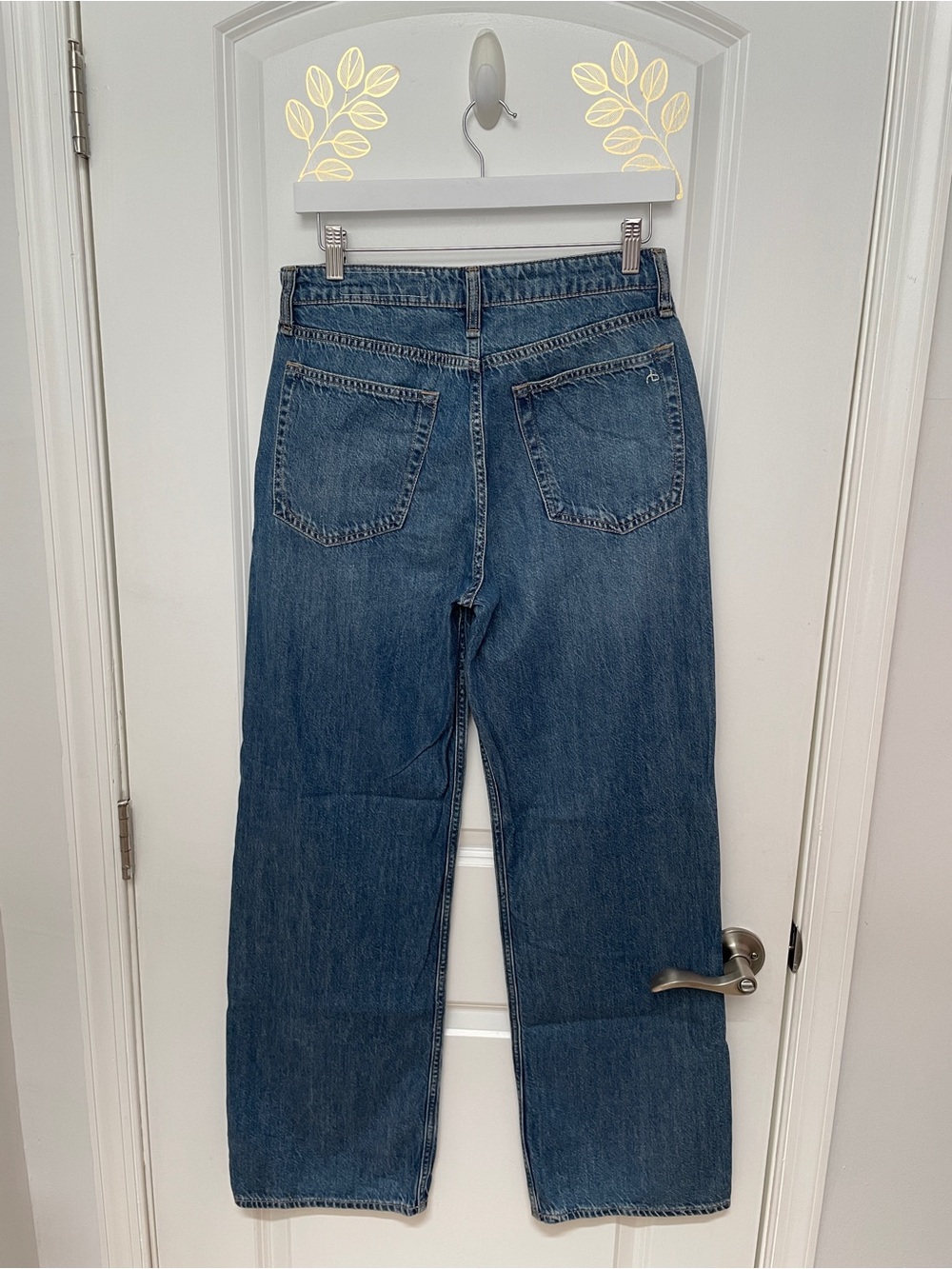rag & bone women size 26 lori mid rise wide leg Jeans - Picture 7 of 10